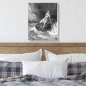 Charon, de Ferryman van de hel Canvas Afdruk (Insitu (Slaapkamer))
