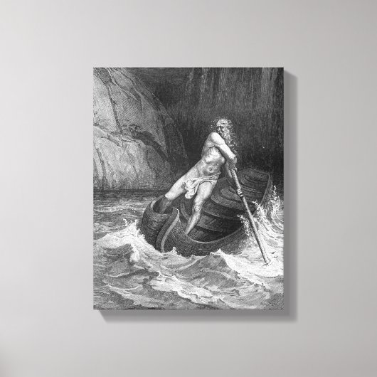 Charon, de Ferryman van de hel Canvas Afdruk (Voorkant)