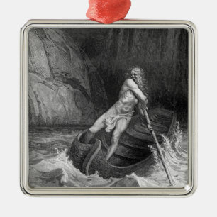 Charon, de Ferryman van de hel Metalen Ornament