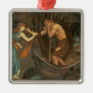 Charon en Psyche Metalen Ornament