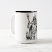 Charon Ferryman Marble Statue Mug encre artistique (Devant gauche)