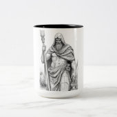 Charon Ferryman Marble Statue Mug encre artistique (Centre)