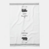 Charool & White Rustic Beer, op maat gemaakt Theedoek (Verticaal)