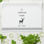 Charool & White Rustic Deer - Aangepast Theedoek (Gevouwen)