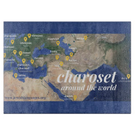 Charoset Rond de Wereld Snijplank