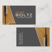 Charpentier - cartes de visite (Devant / Derrière)