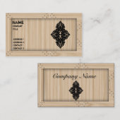 Charpentier en bois léger - carte de visite (Devant / Derrière)