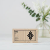 Charpentier en bois léger - carte de visite (Debout devant)