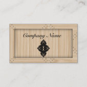 Charpentier en bois léger - carte de visite (Dos)