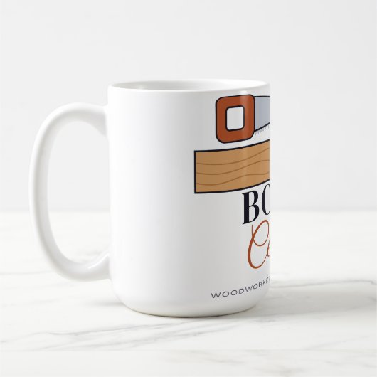 Charpentier Menuisier Certifié Scie Pun Mug (Gauche)