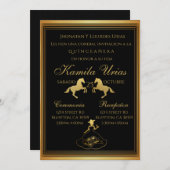 Charra Invitation d'or mexicaine (Devant / Derrière)