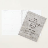 Charrettes sculptées Plan de Mariage de bois de bo (Devant avec enveloppe)