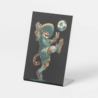 Charro Jaguar Striker Reclamebord Met Voetstuk