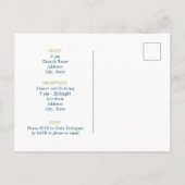 Charro Silhouette met Moon Quinceanera Uitnodiging Briefkaart (Achterkant)