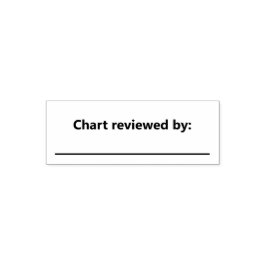 Chart Reviewed By with Blank Line For Name Zelfinktende Stempel