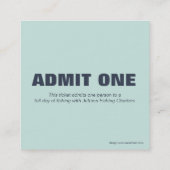 Charte de pêche admettre un billet et une carte d' (Dos)