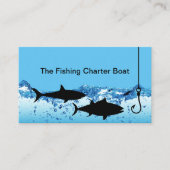 Charte de pêche Bateau Capitaine Cartes de visite (Devant)