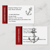 Charter Gevist Bootkapitein Visitekaartje (Voorkant / Achterkant)