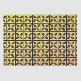 Charter Oak Quilt Woodblock Tissuepapier