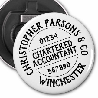 Charteraccountant Button Flesopener