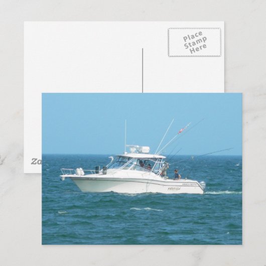 Charterboot Briefkaart (Voorkant / Achterkant)