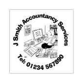 Chartered Accountants en Accountancy. Rubberstempel (Afrduk)
