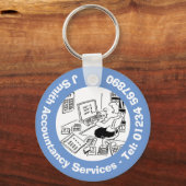 Chartered Accountants en Accountancy. Sleutelhanger (Voorkant)