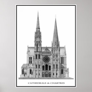 CHARTRES CATHEDEDRAL POSTER