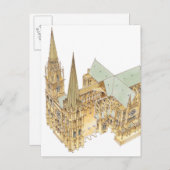 Chartres Cathedraal. Frankrijk Briefkaart (Voorkant / Achterkant)