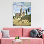 Chartres Cathedral, 1830 Canvas Afdruk (Insitu (Woonkamer))