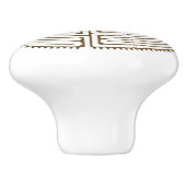 Chartres Labyrinth antiek stijl + uw ideeën Keramische Knop (Zijkant)