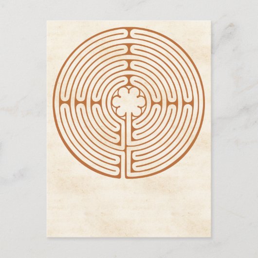 Chartres Labyrinth Briefkaart (Voorkant)