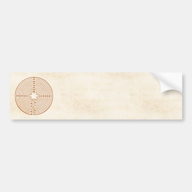 Chartres Labyrinth Bumpersticker (Voorkant)