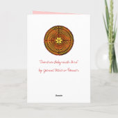 Chartres Labyrinth Fire Blank Card Kaart (Achterkant)