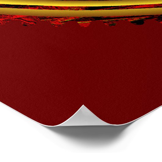 Chartres Labyrinth Fire Flame Print (Hoek)