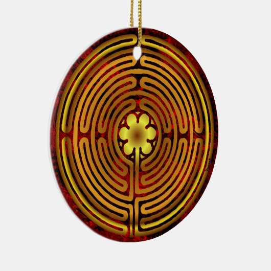 Chartres Labyrinth Fire Ornament (Rechts)