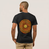 Chartres Labyrinth Fire Two Sided Shirt (Achterkant volledig)