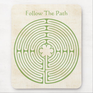 Chartres Labyrinth Green Muismat