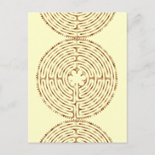 Chartres Labyrinth Pearl Briefkaart (Voorkant)