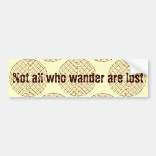 Chartres Labyrinth Pearl Bumpersticker