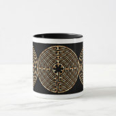 Chartres Labyrinth Pearl Dark Paths Mok (Midden)