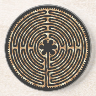 Chartres Labyrinth Pearl Onderzetter