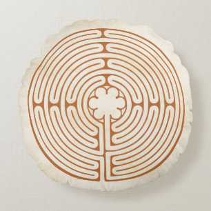 Chartres Labyrinth Rond Kussen
