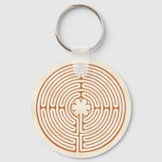 Chartres Labyrinth Sleutelhanger (Voorkant)