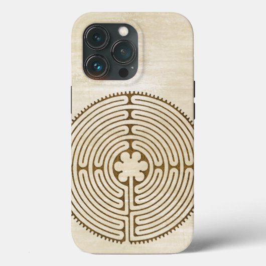 Chartres Labyrinth - Spiritueel symbool Antiek 1 Case-Mate iPhone Case (Achterkant)