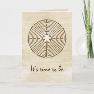 Chartres Labyrinth - Spiritueel symbool Antiek 1 Kaart