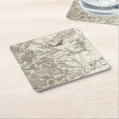 Chartres Vierkante Kartonnen Onderzetter (Schuin)