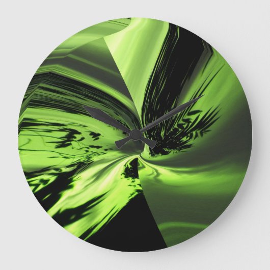 Chartreuse Abstraite Une horloge murale (Recto)