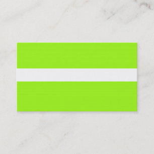 Chartreuse ajustable Neon & Carte de visite blanc
