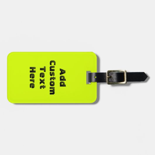 Chartreuse Bagagelabel (Voorkant horizontaal)